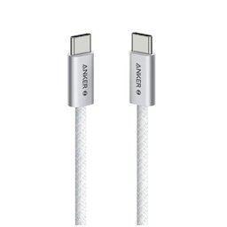 أنكر زولو كابل شحن سريع يو إس بي سي إلى يو إس بي سي بقدرة 240 واط بطول 1 متر Anker Zolo USB-C to USB-C 240W Fast Charging Cable 1m