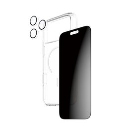 حزمة حماية فاخرة ثلاثية (3-في-1) بفلتر خصوصية للايفون 17 برو ماكس CARE by PanzerGlass® 3-in-1 Flagship Privacy Bundle iPhone 17 Pro Max