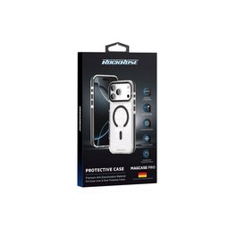 7678. RR Rockrose iPhone 17 Pro Max Premium German Bayer TPU with Clear PC Back Case ( درع حماية ) 7678. RR Rockrose iPhone 17 Pro Max Premium German Bayer TPU with Clear PC Back Case