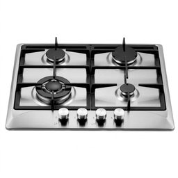 طباخ غاز بلت إن إمبليوم 4 شعلات  ستانلس ستيل  60 سم Embleme  Built-in Gas Hob  Stainless Steel