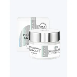 كريم تفتيح الوجه "ليرين" (Lirene) للعناية الاحترافية بالبشرة، مع عامل حماية من الشمس (SPF 50) - كريم نهاري Lirene Professional Skin Care Whitening Face Cream SPF 50 Day Cream