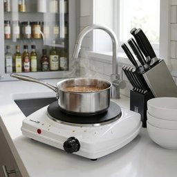 لوح تسخين كهربائي هاوسبيرغ Hausberg – أبيض Hausberg HB-519AB Electric Hot Plate - White