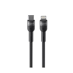 كابل هافيت CB6135 من النوع C إلى لايتنينج - اسود Havit CB6136 Type-C to Lightning Cable-Black