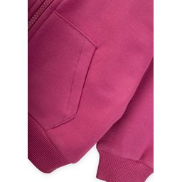 جاكيت بغطاء رأس بسحاب للأطفال 1-14 سنة - فوشي Kids' Hooded Zipper Cardigan 1-14 Years - Fuchsia