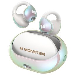 سماعات مونستر AC600 اللاسلكية بتصميم مفتوح ومشبك للأذن – أبيض Monster Open Ear AC600 Clip-On Wireless Earbuds - White