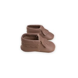 حذاء أطفال جلد نحاسي مقاس 17-21 Copper Leather Baby Shoes Size 17-21