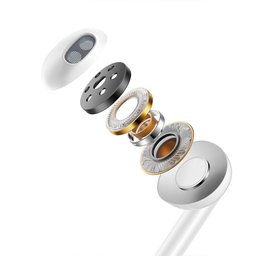 كابل MC 2 في 1 LTG إلى DC3.5 AUX + USB 1.2 متر أسود MC Type-C Earplug Earphone White