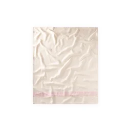 بطانية أطفال بنمط سلة وشرائط 85x100 سم - بودرة طبيعية Baby Blanket with Woven Pattern & Stripes 85x100 cm - Natural Powder