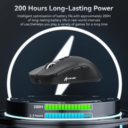 ماوس ألعاب أتاك شارك X6 فائق الخفة مع قاعدة شحن مغناطيسية وإضاءة RGB ATTACK SHARK X6 Tri-Mode Wireless Gaming Mouse with Magnetic Charging Dock