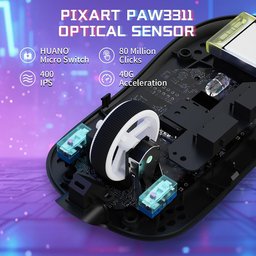 ماوس ألعاب أتاك شارك X8 SE لاسلكي ثلاثي الاتصال وقابل للشحن ATTACK SHARK X8 SE Tri-Mode Wireless Rechargeable Gaming Mouse