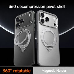 كفر آيفون 18 برو ماكس أكريليك من سيلادا مع ماك سيف ومسند دوّار iPhone 18 Pro Max SULADA Frosted MagSafe 360° Rotating Case