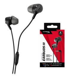 سماعة أذن قيمنق سلكية هايبر إكس كلاود إيربودز 3 لون أسود HyperX Cloud Earbuds III Wired Gaming Earbuds Black