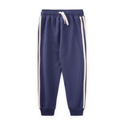 طقم رياضي للأطفال بخطوط جانبية - كحلي (2-10 سنوات) Kids' Striped Tracksuit Set - Navy Blue (2-10 Years)