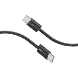 كابل شحن بروميت تايب سي إلى تايب سي إيكولاين بقدرة 60 واط من النسيج المجدول Promate EcoLine-CC120 Ultra-Fast 60W Power Delivery USB-C to USB-C Cable