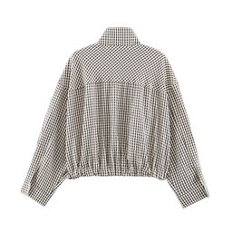 جاكيت كاجوال خفيف بنقشة المربعات Stylish Jacket