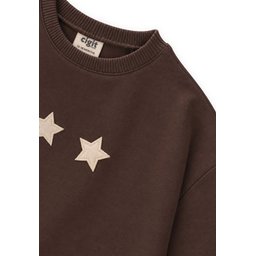 سويتشيرت موسمي خفيف للأطفال 1-7 سنوات - بني Kids' Lightweight Seasonal Sweatshirt 1-7 Years - Brown