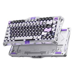 لوحة مفاتيح الألعاب GravaStar Mercury V75 HE المغناطيسية بإضاءة RGB – رمادي ميكا GravaStar Mercury V75 Wireless Mechanical Keyboard (Mecha Grey)