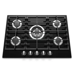 طباخ بلتن اورنج 60*90 اسود 5 مشاعل Balten Orange 60×90 cm Black Gas Cooker – 5 Burners