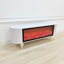 ميز شاشة تركي فاخر باللون الأبيض النقي Turkish Luxury Pure White TV Stand