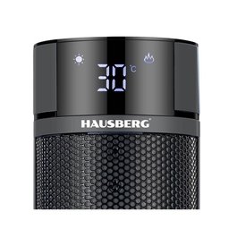 مدفأة مروحة برجية رقمية هاوسبيرغ Hausberg – أسود HAUSBERG HB-8228NG Digital Tower Fan Heater - Black