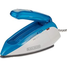 مكواة سفر من بلاك+ديكر TI250-B5 بقدرة 1085 واط مع خاصية الجهد المزدوج (Dual Voltage) Black+Decker TI250-B5 Dual Voltage Travel Steam Iron