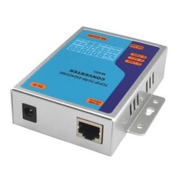 محول بيانات RS232 وRS485 وRS422 إلى شبكة LAN بسرعة 100Mbps لنقل البيانات والتحكم بالأجهزة عبر Ethernet RS232/RS485/RS422 to Ethernet LAN 10/100Mbps Serial Device Server Adapter