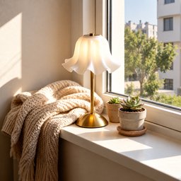تيبل لامب رأس وردة – طراز فرنسي Rose Head Table Lamp – French Style