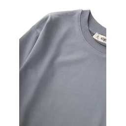 تي شيرت أطفال قطني أساسي موسمي - رمادي غامق (2-10 سنوات) Kids' Basic Seasonal Cotton T-Shirt - Dark Grey (2-10 Years)