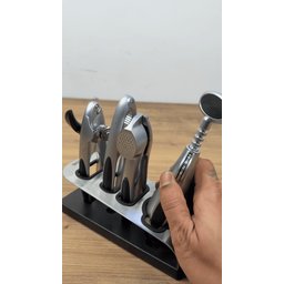 مجموعة أدوات المطبخ المتعددة مع حامل معدني Multi-Purpose Kitchen Utensil Set with Metal Holder
