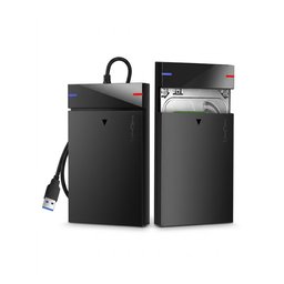 راك هارد خارجي فائق السرعة من ماركة VegGieg نوع SATA 2.5 بمنفذ USB 3.0 السريع والحديث VegGieg V-GM01 Ultra-Advanced USB 3.0 to 2.5-inch SATA Hard Drive Enclosure - High-Speed Portable External Case for 7mm/9.5mm
