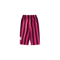 طقم رياضي فضفاض للأطفال 2-8 سنوات - بنفسجي ووردي مخطط Kids' Loose Fit Tracksuit 2-8 Years - Purple Fuchsia Striped