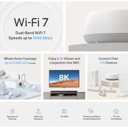 راوتر ديكو مش تي بي لنك BE22  واي فاي 7 ثلاث قطع TP-Link Deco BE22 Wi-Fi 7 BE3600 (3-Pack)