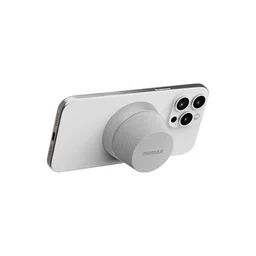 مكبر صوت موماكس لاسلكي مغناطيسي (رصاصي) Momax Vibe Go Magnetic Wireless Speaker (Silver)