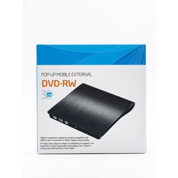 قارئ وناسخ الأقراص الاحترافي فائق السرعة بمنفذ USB 3.0 وتصميم أنيق جداً ومقاوم للصدمات Pop-Up Mobile External USB 3.0 DVD-RW Drive & Portable Optical Writer