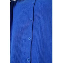 طقم T5858 محبوك للمحجبات قطعتين - أزرق ملكي T5858 Knitted Modest Two-Piece Set - Royal Blue