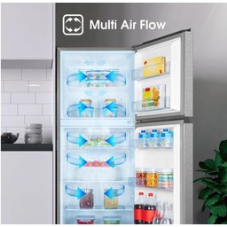 ثلاجة هايسنس 418 لتر بمجمّد علوي مع محرك Inverter وتقنية Total No Frost Hisense 418L Top Mount Refrigerator with Inverter Compressor and Total No Frost