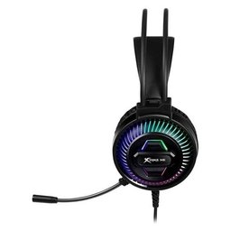 سماعة ألعاب سلكية إكسترايك مي GH-510S بإضاءة RGB وميكروفون – أسود Xtrike Me GH-510S Wired RGB Headset (Black)