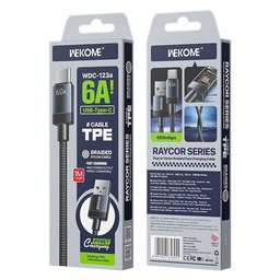 كيبل ويكوم WDC-123I من USB-A إلى لايتنينغ للآيفون Wekome WDC-123I USB-A to iPhone Lightning Cable