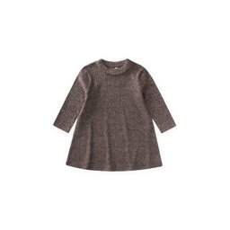 توب تونيك فضفاض للأطفال 2-10 سنوات - بني Kids' Flowy Tunic Top 2-10 Years - Brown