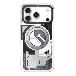 كفر آيفون 18 برو ماكس من يونغ كِت بتصميم سايبربانك مع ماك سيف وحامل دوّار iPhone 18 Pro Max YOUNGKIT Cyberpunk MagSafe 360° Rotating Kickstand Case