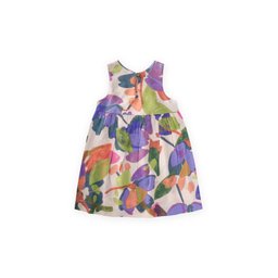 فستان فيسكوز أخضر للبنات 2-8 سنوات Viscose Dress for Girls 2-8 Years - Green