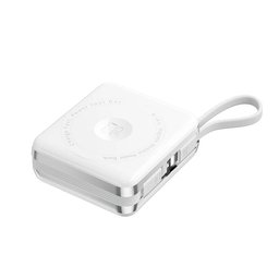 بنك طاقة لاسلكي مغناطيسي WiWU XF17 3 في 1 مع كابل مدمج بسعة 10000 مللي أمبير WiWU XF17 3-in-1 Magnetic Wireless Power Bank with Built-in Cable 10000mAh