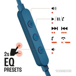 جي بي ال سماعة أذن Tune 305C سلكية بمنفذ USB-C - ازرق JBL Tune 305C USB-C Wired Earphone Blue
