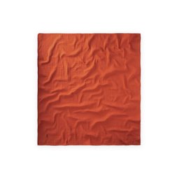 بطانية موسلين مطرزة للأطفال 90x100 سم - لون Rust Embroidered Muslin Baby Blanket 90x100 cm - Rust