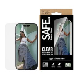 لاصق شاشة شفاف – تغطية واسعة للشاشة للاي فون 17 برو Clear Glass - Ultra Wide Fit
