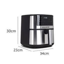 قلاية هوائية هاوسبيرغ Hausberg بسعة 7.5L – ستانلس ستيل Hausberg HB-2363IN Air Fryer - 7.5L - Stainless Steel