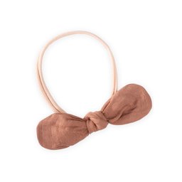 باندانا شعر للأطفال بشرائط رفيعة - بني Baby Hair Bandana with Thin Ribbons - Brown
