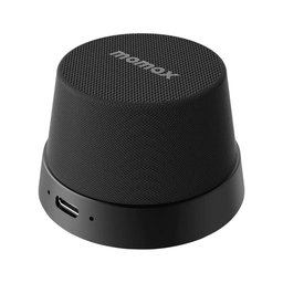 سماعة مومكس فايب جو اللاسلكية المغناطيسية المحمولة – أسود Momax Vibe Go Magnetic Wireless Speaker (Black)