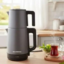 غلاية كهربائية هاوسبيرغ Hausberg بسعة 1.8L – رمادي Hausberg HB-3636GR Electric Kettle - 1.8L - Grey
