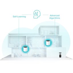 راوتر تي بي لنك ديكو X55 (سيت ثلاث قطع) واي فاي 6  WiFi 6 System TP-Link Router Deco X55 AX3000 3-Pack Whole Home Mesh